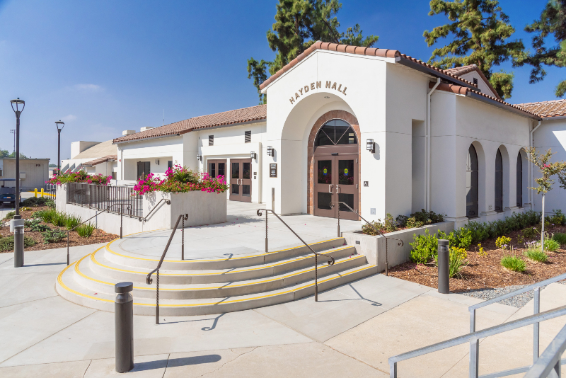 exterior view of Hayden Hall