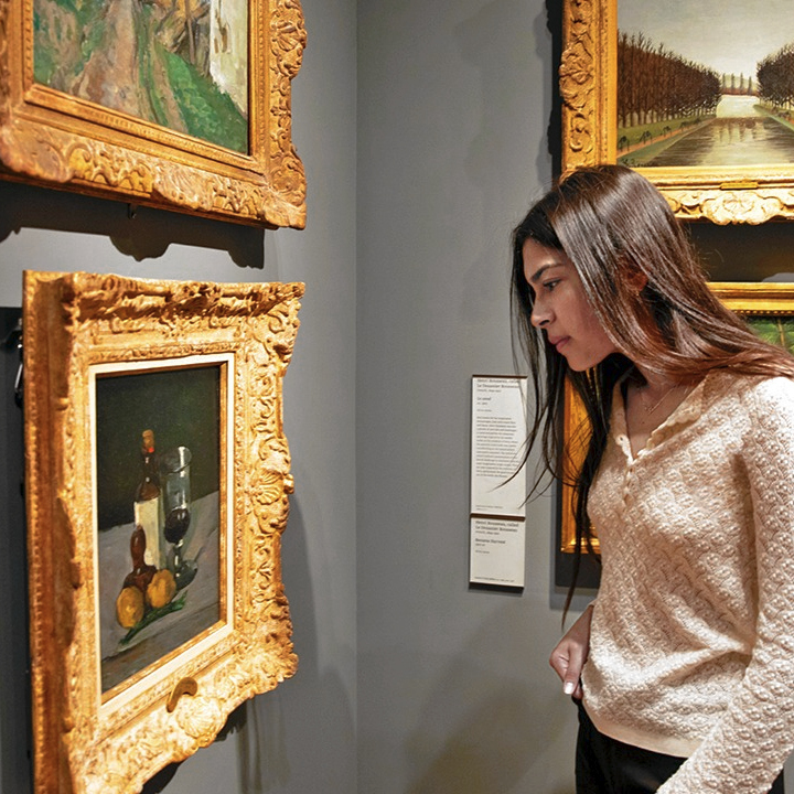 Sabrina Soriano in the Yale University Art Gallery
