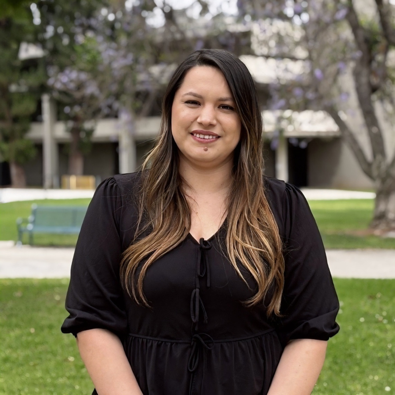 Nereida Valdez on campus